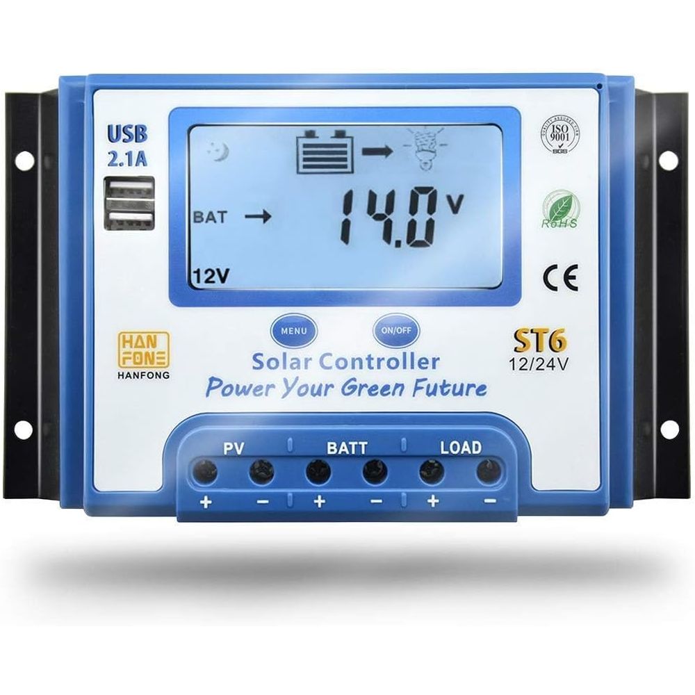 Solar Panel - Controlador de Carga Solar de 60A,