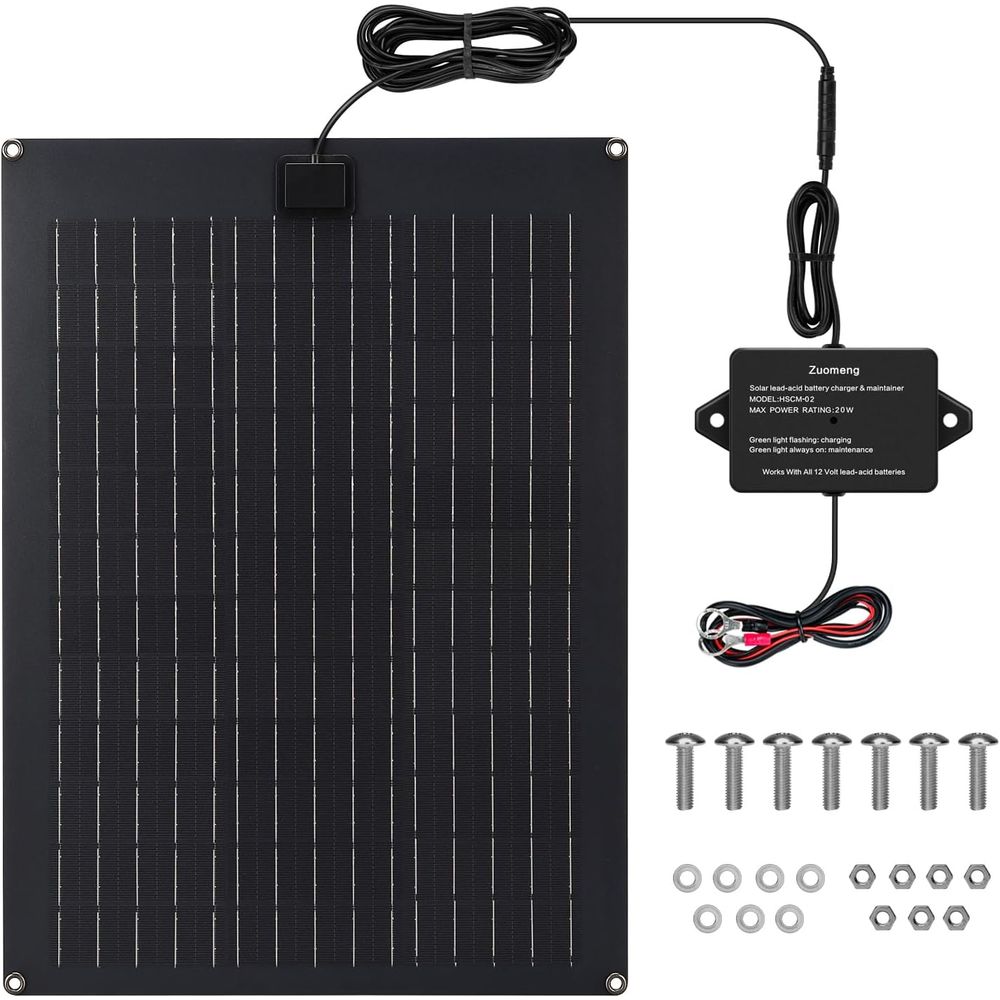 Solar Panel - Cargador y Mantenedor de Baterías Solares,