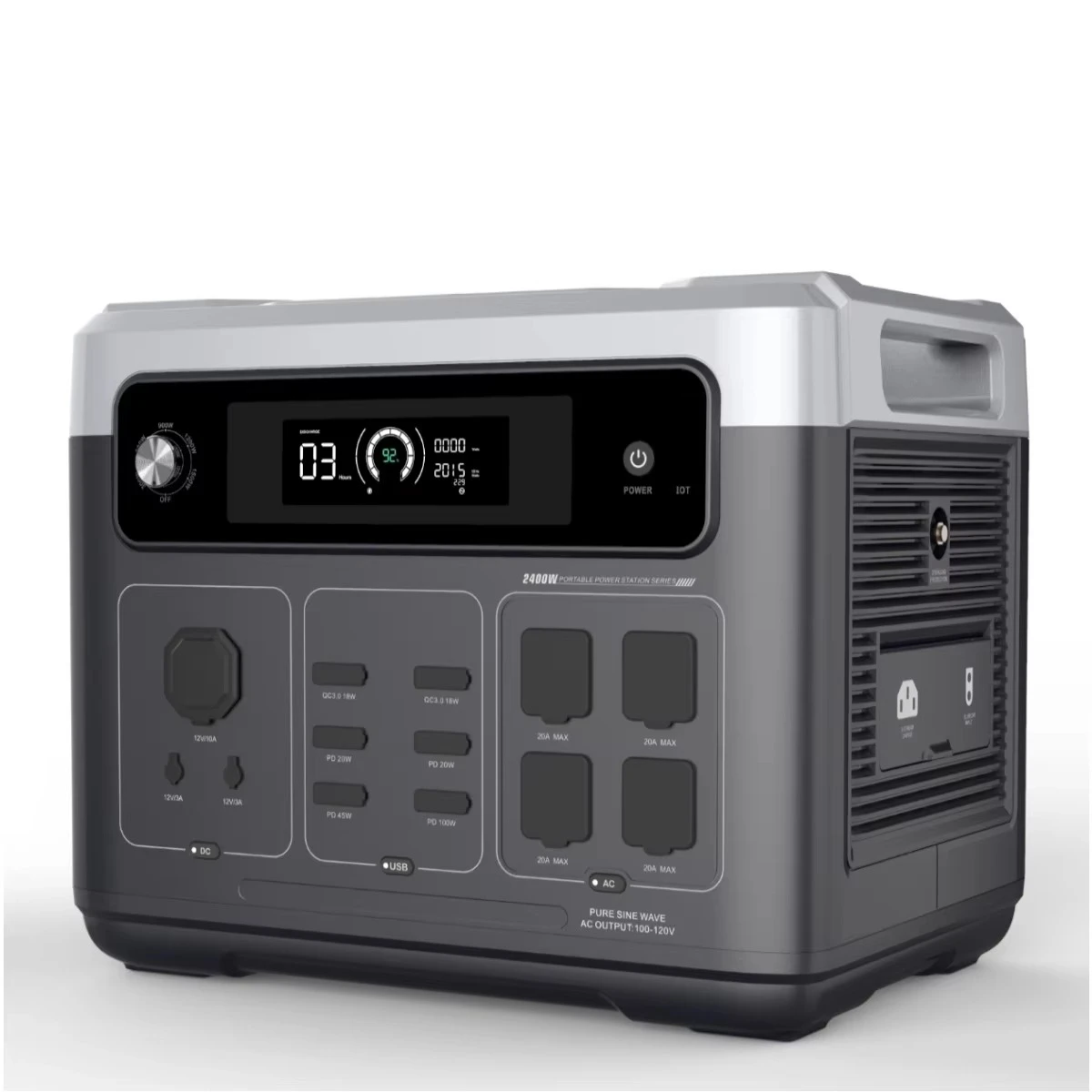 P2001 PLUS 2400W Central eléct - Solar Generator reseña y precio