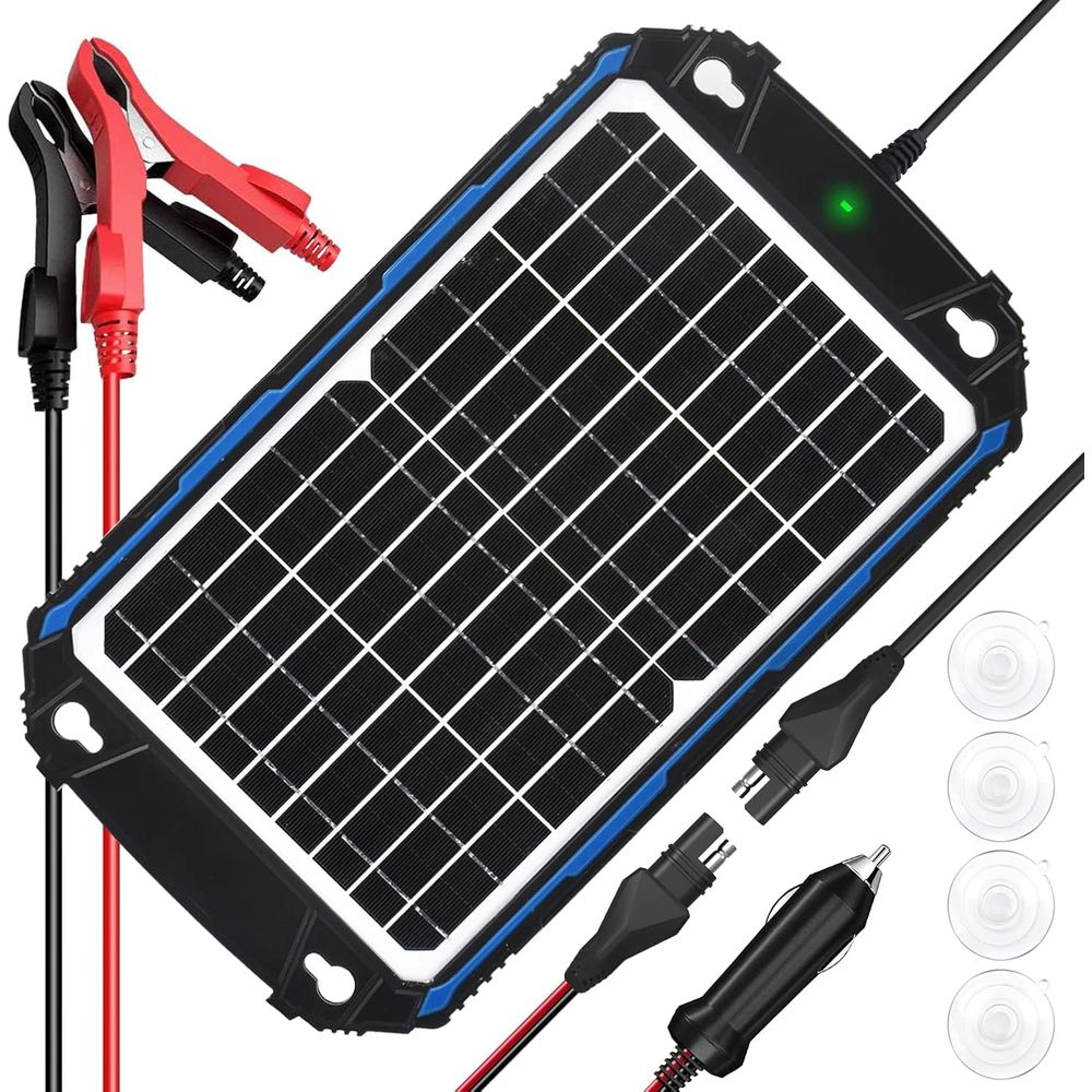Cargador y Mantenedor de Bater - Solar Panel reseña y precio