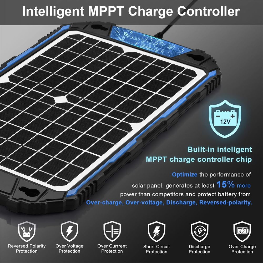 Cargador y Mantenedor de Bater - Solar Panel reseña y precio